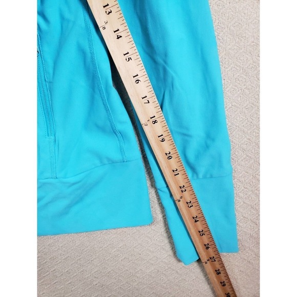 Xersion Jacket Womens Small High Neck Blue Long Sleeve Full Zip Pockets Outdoor - Picture 12 of 13